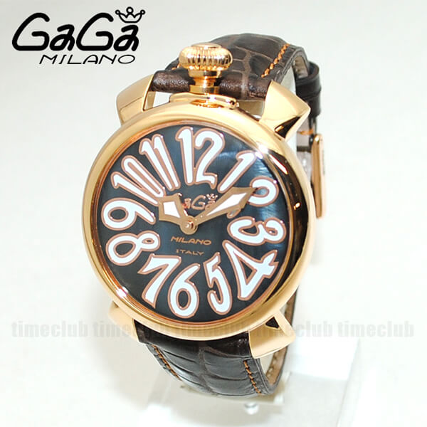 GaGa MILANO （ガガミラノ） 時計 腕時計 MANUALE マニュアーレ マヌアーレ 40mm ブラック レザー/ブラック/グリーン 5022.03 